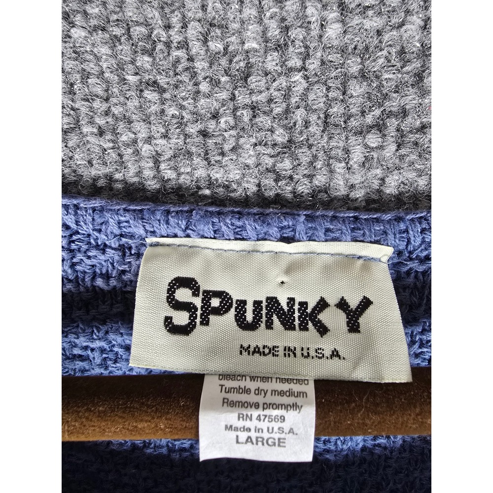 SPUNKY made in USA Textured Knit Short Sleeve Top Women's Large - Picture 5 of 7